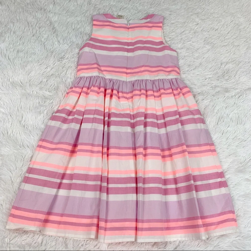 Oshkosh‎ girl’s size 12 sleeveless striped skater dress fit and flare cotton
